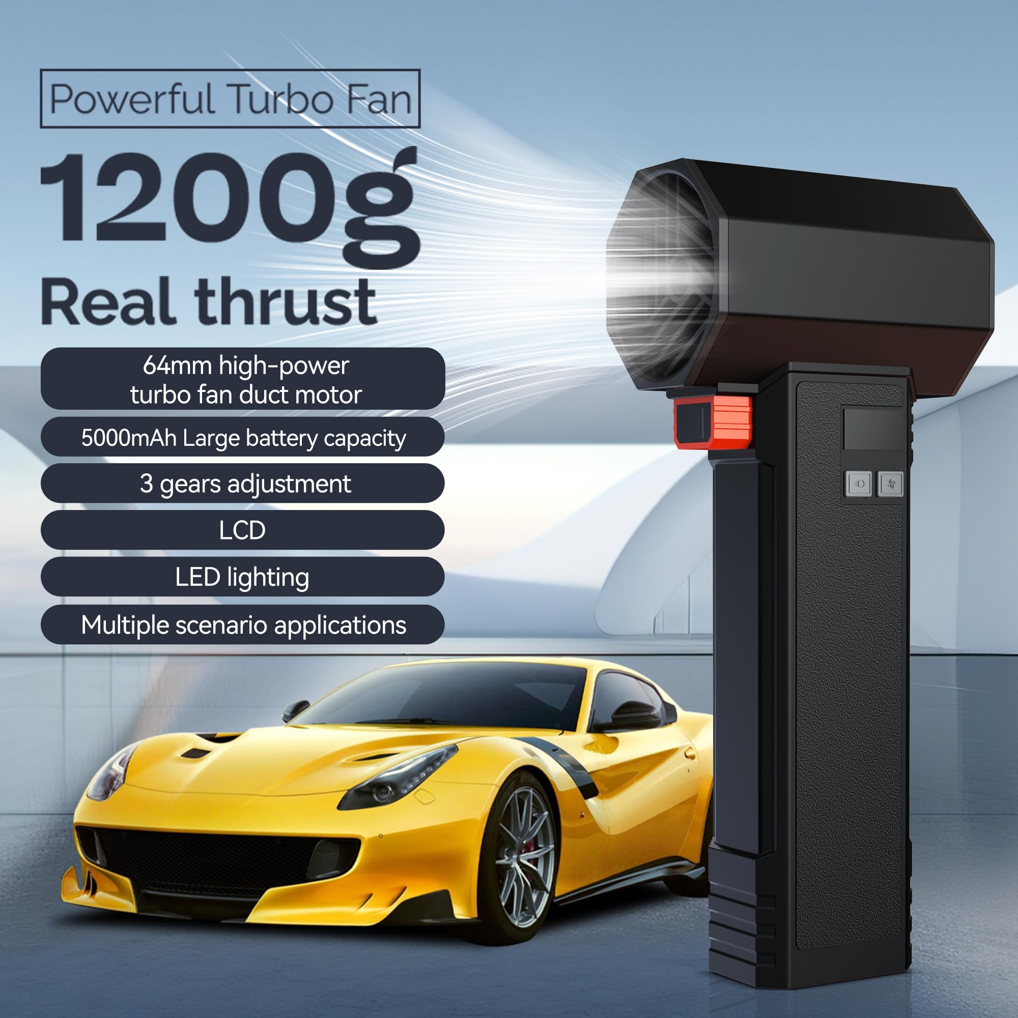 超強力なターボファンハンドヘルド強力な 140,000 rpm 超高速 超強力なターボファンハンドヘルド強力な 140,000 rpm 超高速